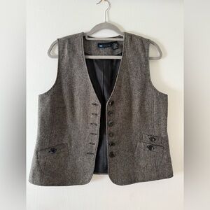 Relativity Dark Gray Tweed Vest